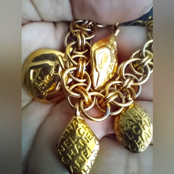 Chanel Gold Charm Bracelet - 100% Authentic - Picture 5 of 8